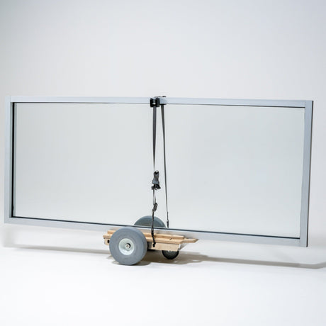 Omni Cubed EZ Glide Glass Dolly  750 lb Precision Glass Transport Dolly
