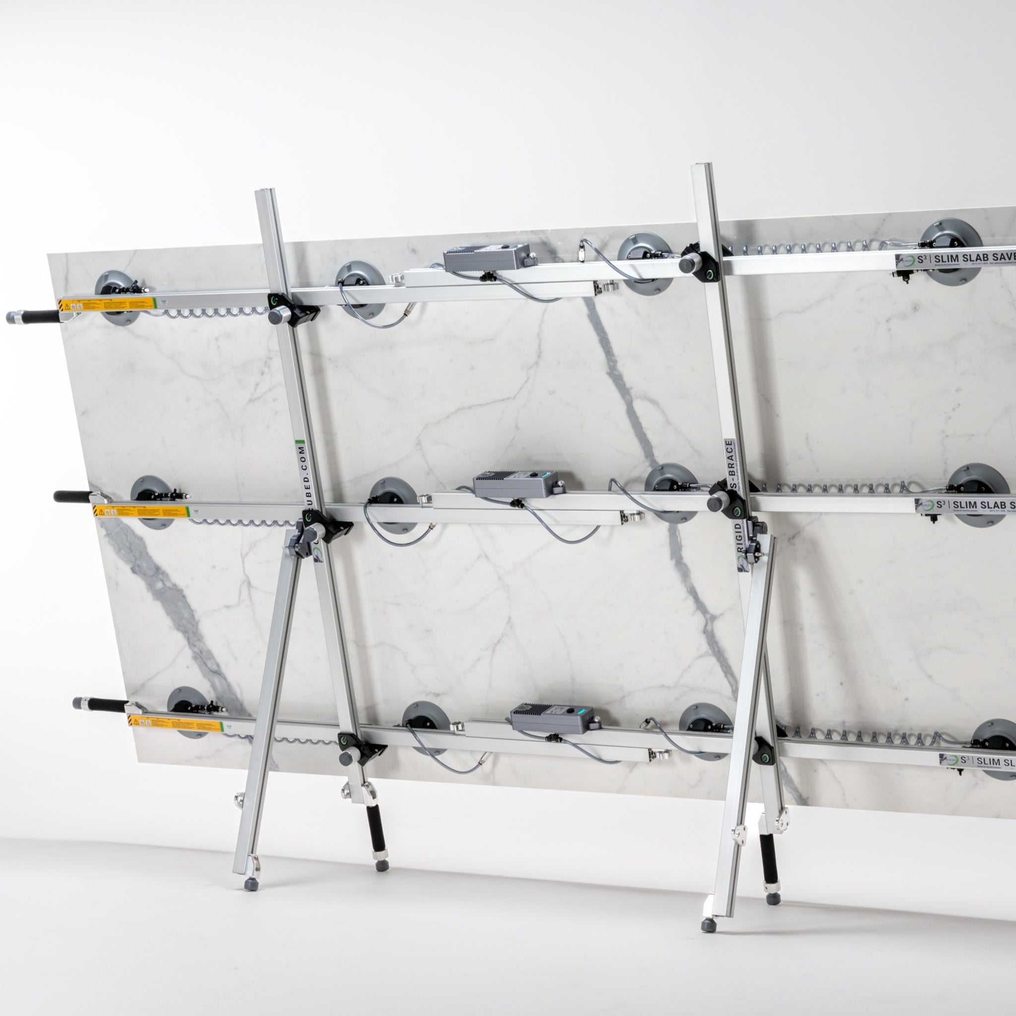 Omni Cubed Horizontal Handle with Leveler Leg Kit  Adjustable Rail Handles - close-up detail