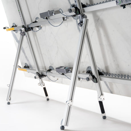 Omni Cubed Horizontal Handle with Leveler Leg Kit  Adjustable Rail Handles - side view