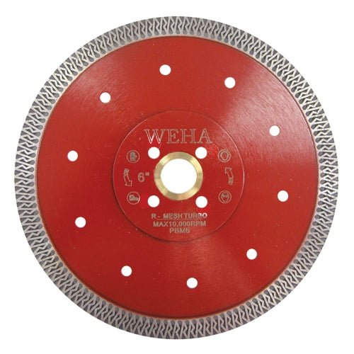 Weha Ceramica 6" Mesh Blade for Granite Marble Stone