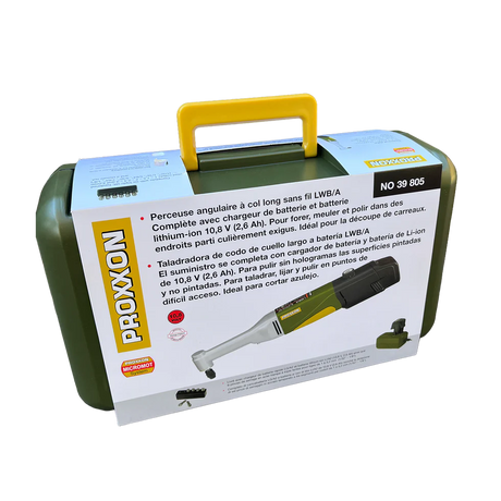 Proxxon Cordless Long Neck Angle Milling/Drilling unit LWB/A - packaging