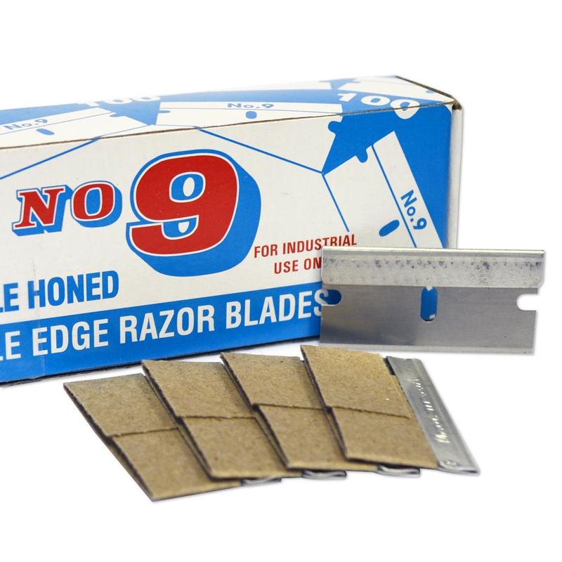 Razor Blades for Stone Countertop Installation -- 100 Piece Box