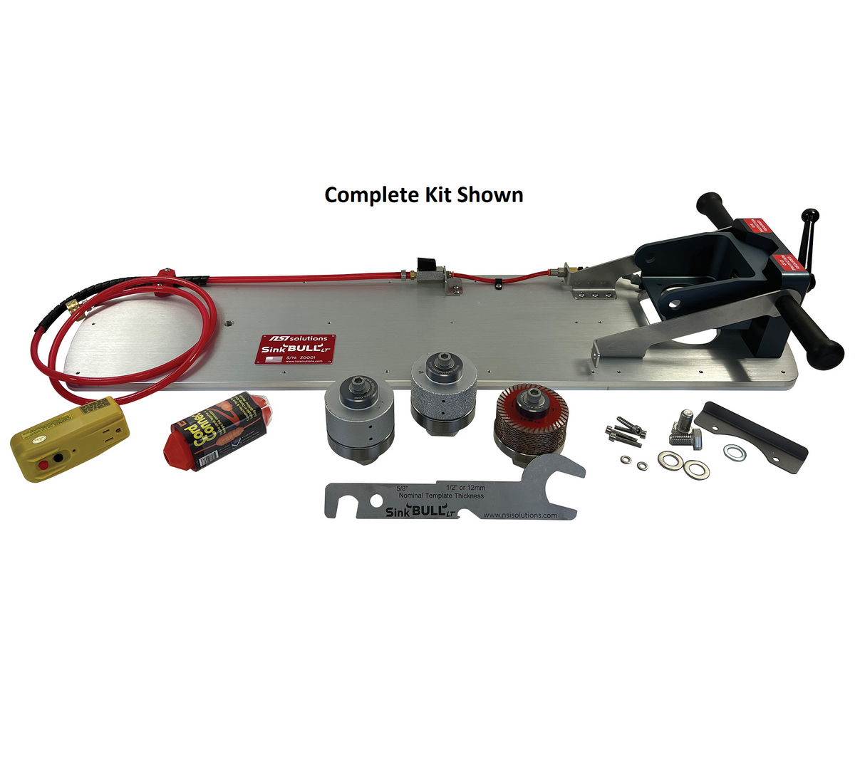 NSI Solutions Sink BULL LT - Complete Kit (Incl. Rapid Z-CUT w/bearing + 3" Course & 3" Fin