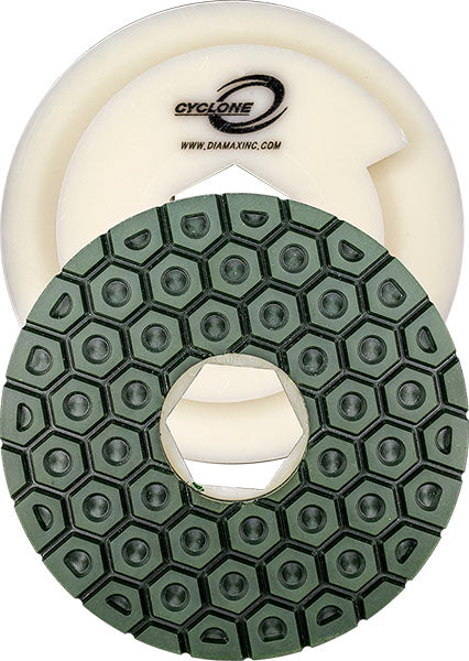 4" Cyclone Straight Edge Snail Lock Wheel, 8mm