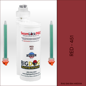 SeamLock PRO Red Stone Color Adhesive Cartridge  Dripless SL9451