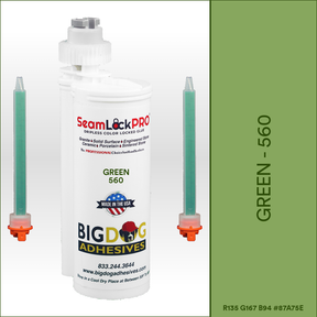 SeamLock PRO Green Stone Color Adhesive Cartridge  Dripless SL9560