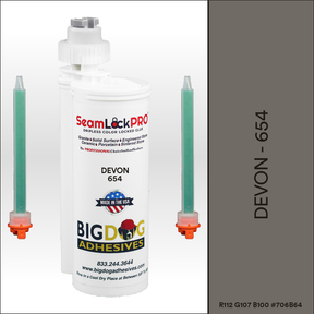 SeamLock PRO Devon Stone Color Adhesive Cartridge  Dripless SL9654
