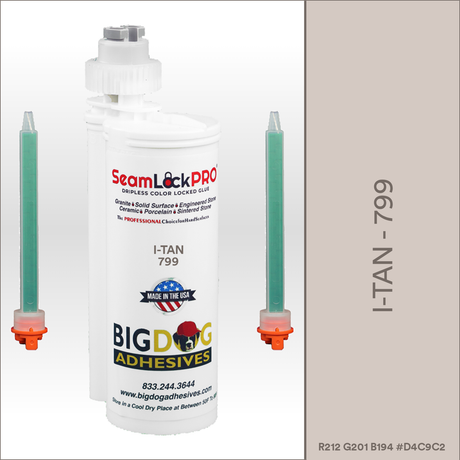 SeamLock PRO i-Tan Stone Color Adhesive Cartridge  Dripless SL9799