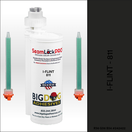 SeamLock PRO i-Flint Stone Color Adhesive Cartridge  Dripless SL9811