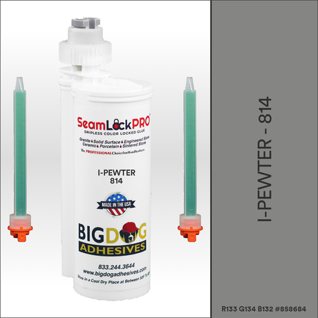 SeamLock PRO i-Pewter Stone Color Adhesive Cartridge  Dripless SL9814