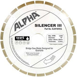 Alpha Silencer III Quartzite Bridge Saw Blade