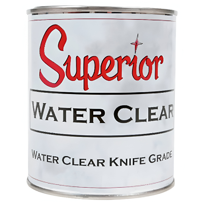 Superior Water-Clear Polyester Flowing Adhesive — Quart