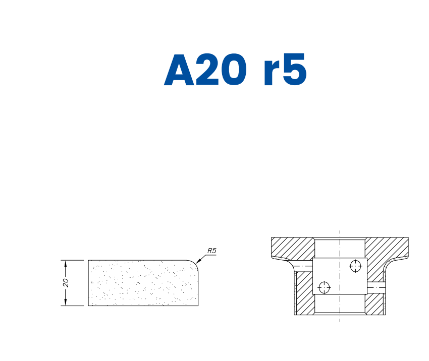 A20 r5 (20mm r5 Eased Edge)