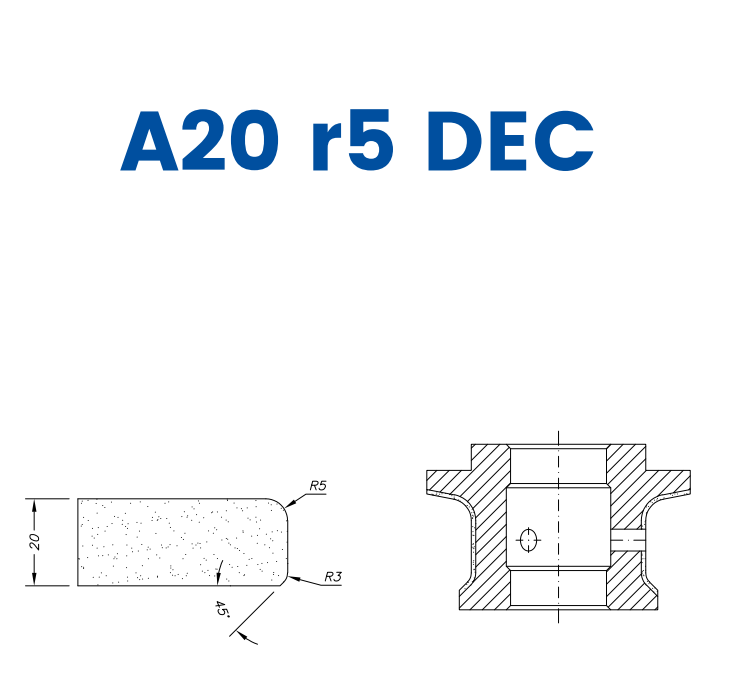 A20 r5 DEC (20mm r5 Eased Edge DEC)