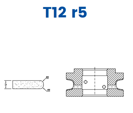 T12 r5(12mm Eased Top & Bottom r5 - Line 60 (Bore 35))