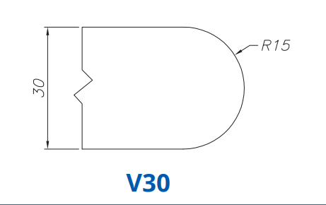 V30(30mm Full Bullnose - Router Bits)