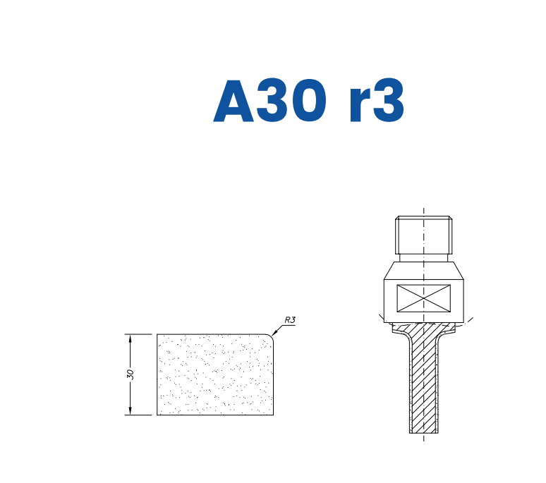 A30 r3 (30mm r3 Eased Edge)