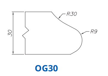 OG30(30mm Roman Ogee - Router Bits) – Dynamic Stone Tools