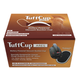 Tenax TuffCup Ares 9" x 5.5" LED Battery Powered Vacuum Cup for Rough Surfaces