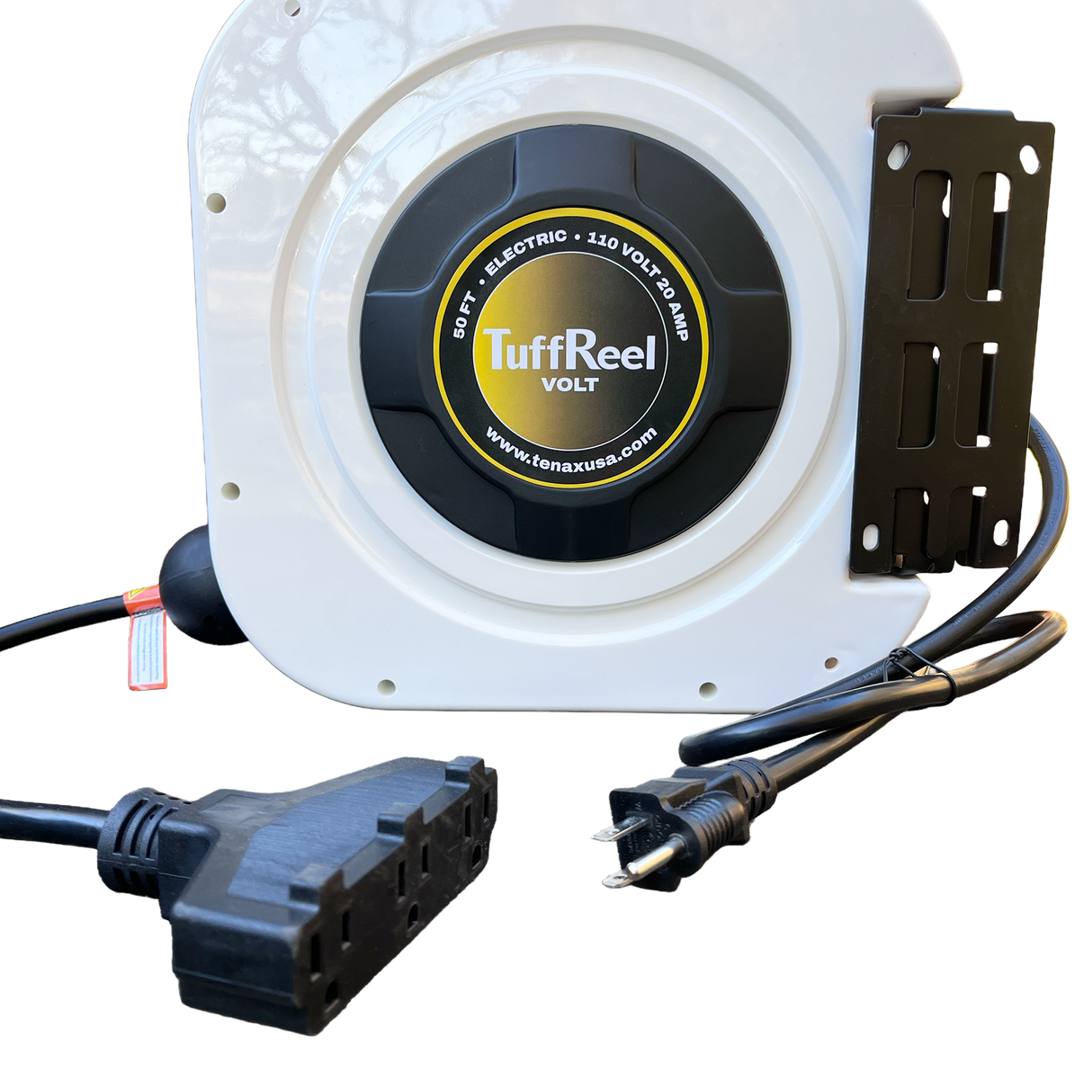 Tenax TuffReel Volt 50 FT Retractable Electric Cord Reel for Stone Fabrication Shops