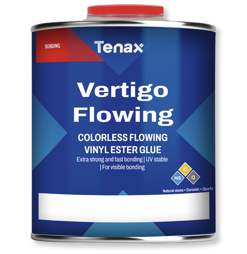 Tenax Vertigo Water Clear Flowing Vinyl Ester - side view
