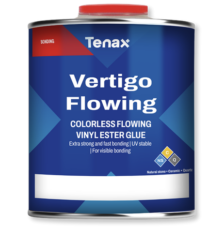 Tenax Vertigo Water Clear Flowing Vinyl Ester - side view