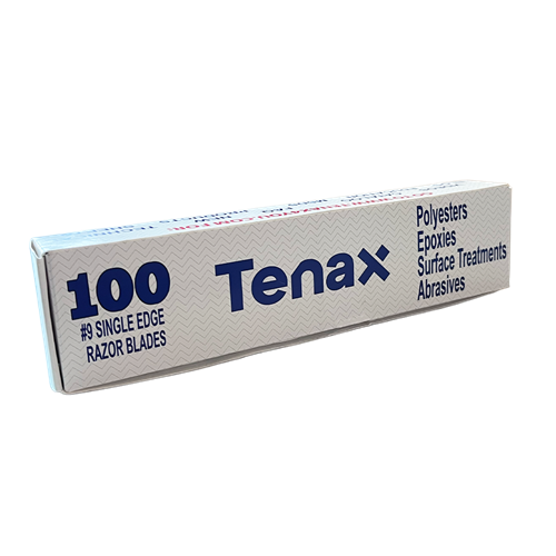 Tenax Razor Blades Box of 100 for Stone Fabrication - close-up detail