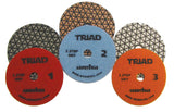 WEHA 4" Triad 3 Step Dry Diamond Polishing Pads