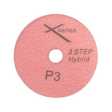 3 Step White Resin Hybrid Pads for Quartz & Granite  X Series - in use