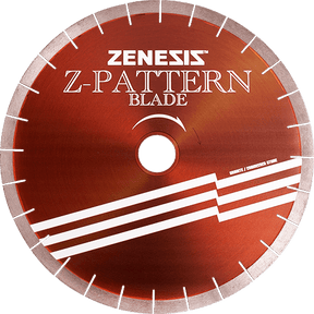 ZENESIS Z-Pattern Bridge Saw Blade - 16" - 50/60 Arbor , for CNC and Robotic Stone Saws - Dynamic Stone Tools