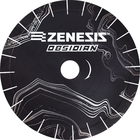 Zenesis Obsidian - Bridge Saw Blades for Engineered Stone, Porcelain, Marble and Quartzite - Dynamic Stone Tools