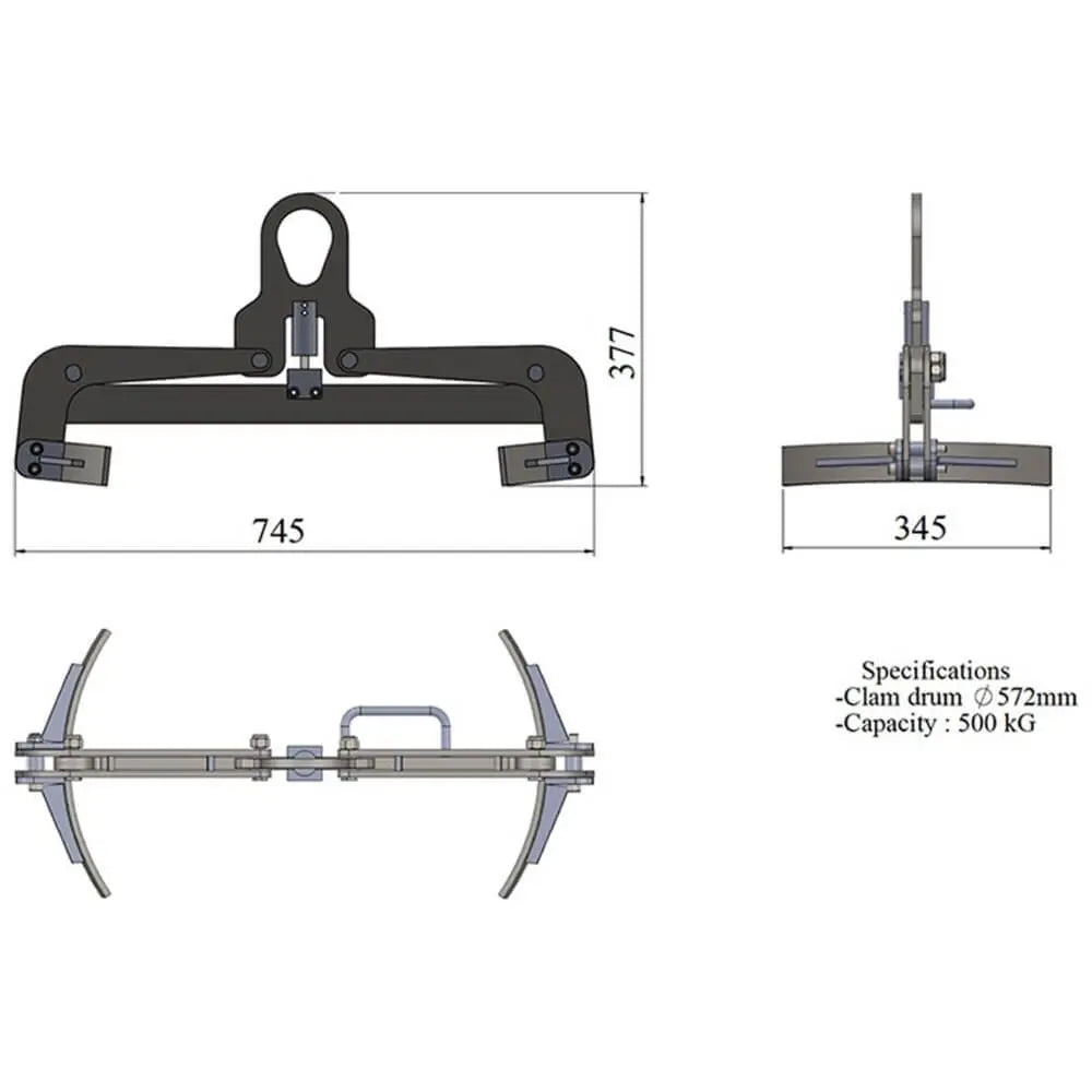 Aardwolf ADC-572 Drum Clamp