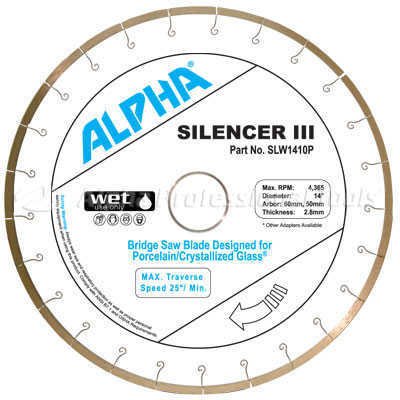 Alpha Silencer III for Porcelain/Crystallized Glass Bridge Saw Blades - Dynamic Stone Tools