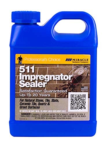 Miracle Sealants 511QT6 511 Impregnator Sealer, Quart, Clear (New Version, Improved)