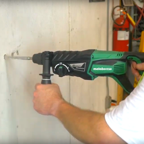 Metabo HPT DH26PF Rotary Hammer - 1" 3 Mode D-Handle SDS Plus