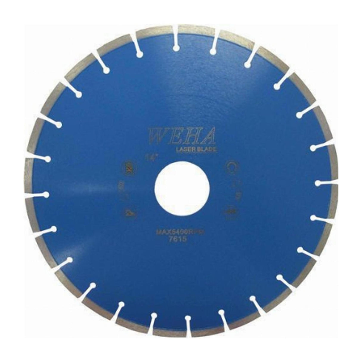 Weha USA GR Split Segment Diamond Bridge Saw Blade with 60/50 Arbor for Granite, Engineered Stone and Hard Marbles.