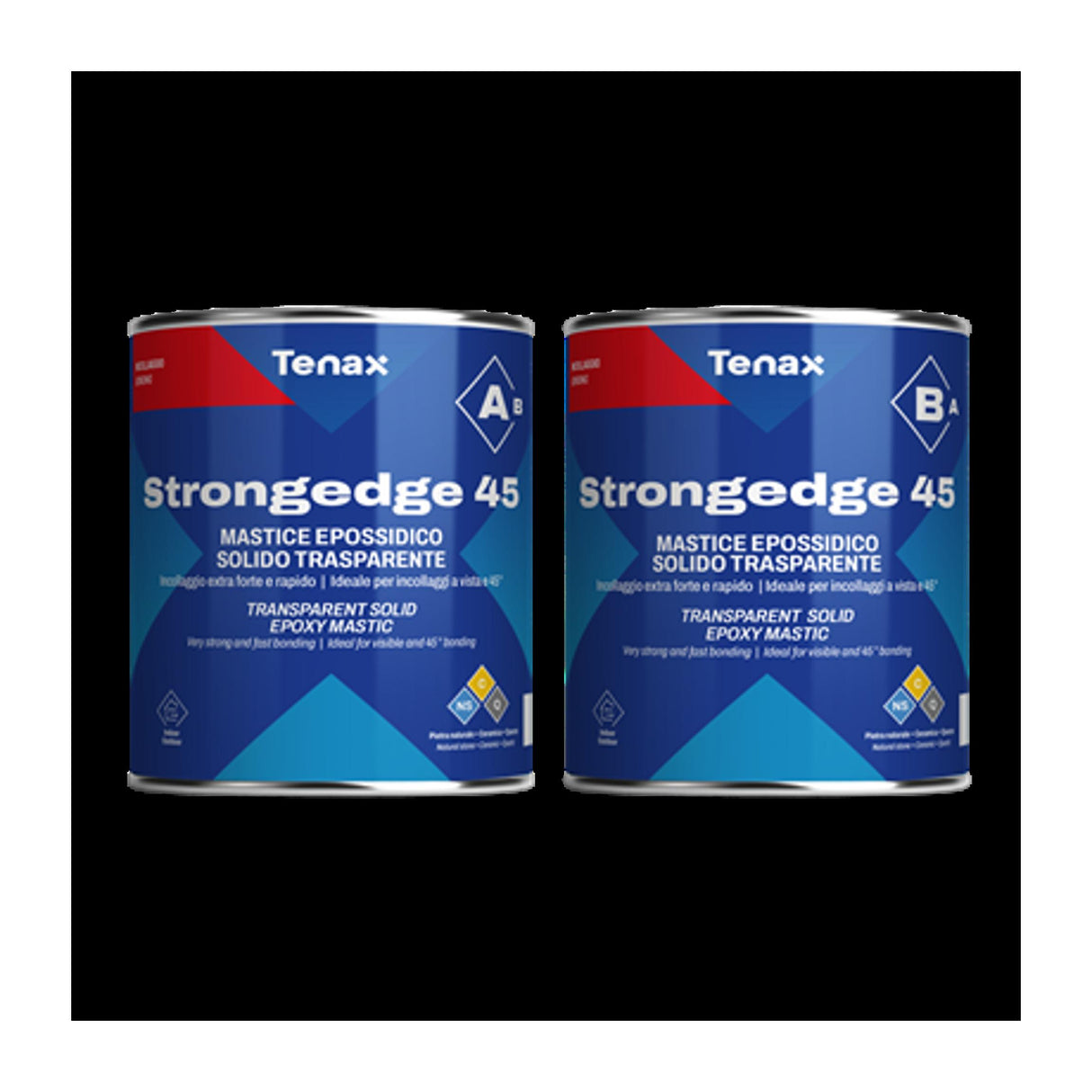 Tenax StrongEdge 45 A&B Knife-Grade Clear Epoxy for Stone  High Strength, Polishable, VOC Compliant