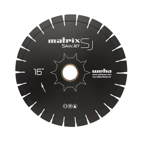 Weha USA Matrix SJ SawJet Bridge Saw Blade with 20mm Arbor for Quartz, Quartzite, Granite and Marble