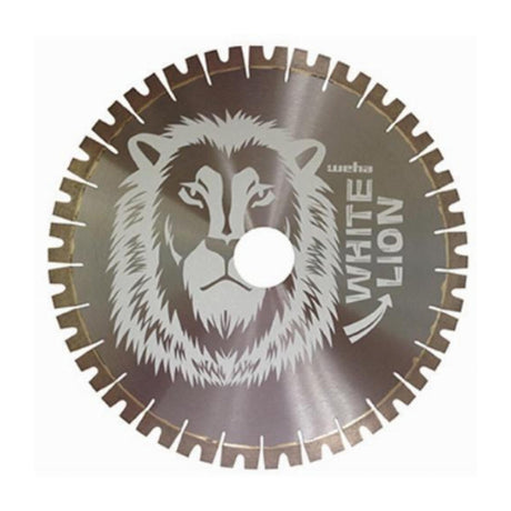 Weha USA White Lion Quartzite Bridge Saw Blade with 60mm Arbor for Quartzite, Granite and Engineered Stone