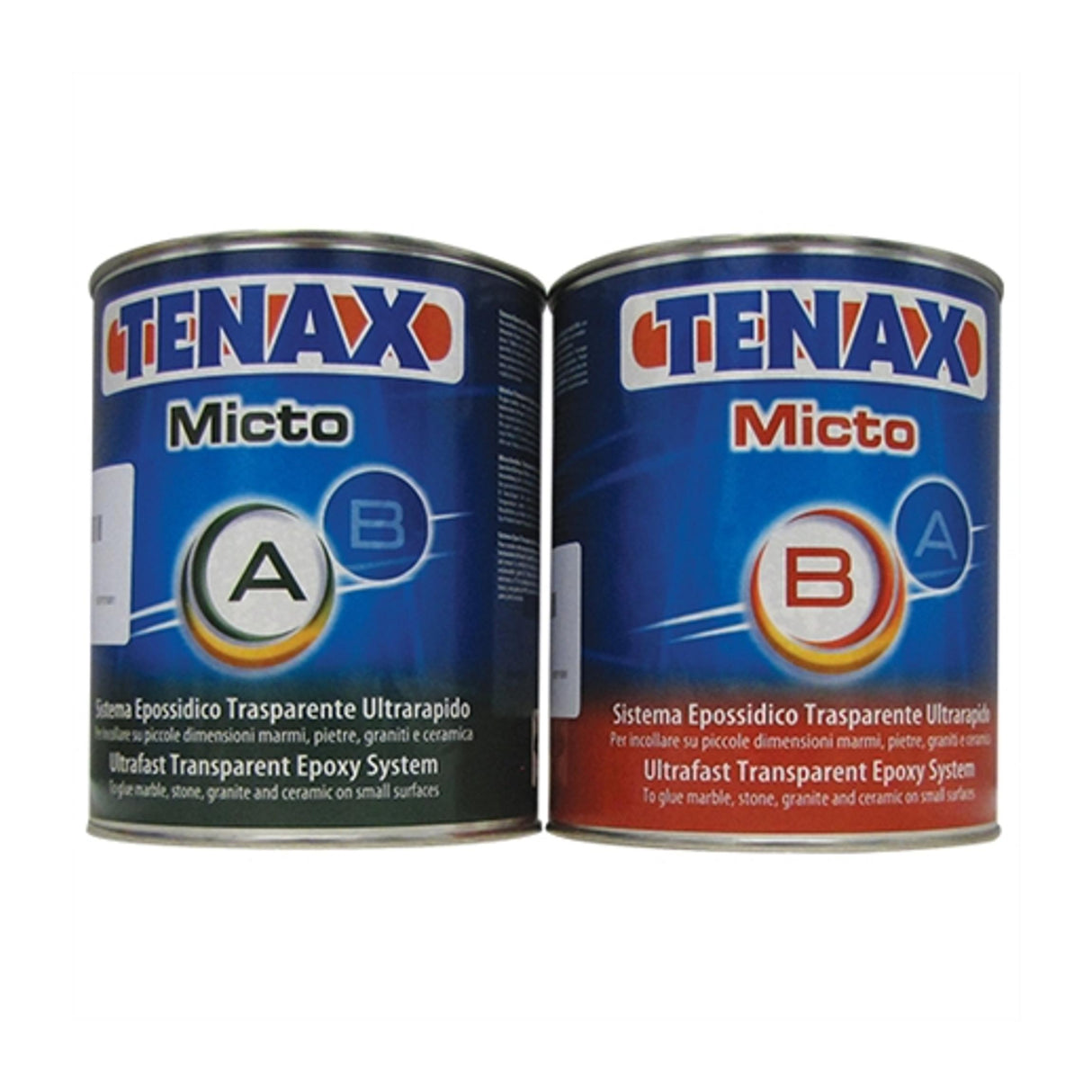 Tenax Micto A&B Fast Transparent Epoxy  Super Fast Curing, High Strength, Indoor/Outdoor, VOC Compliant