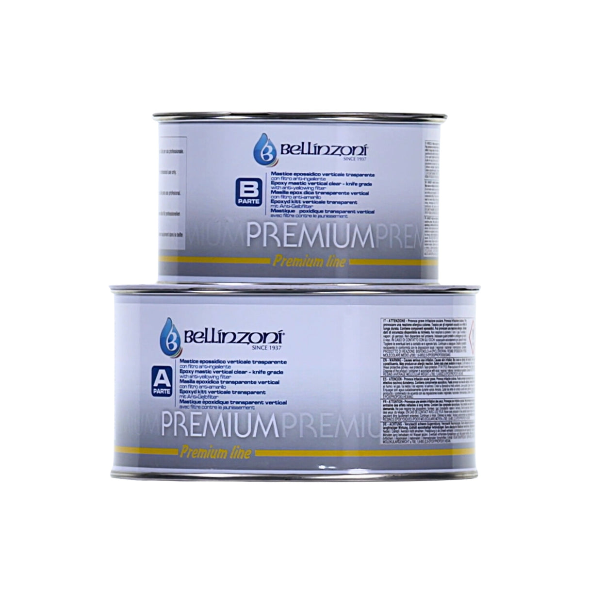 Bellinzoni Epox Premium Set (A and B) Epoxy Mastic for Gluing, Jointing and Filling