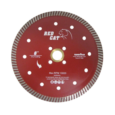 Weha USA Red Cat Diamond Bridge Saw Blade for Granite, Quartz, Quartzite, Marble