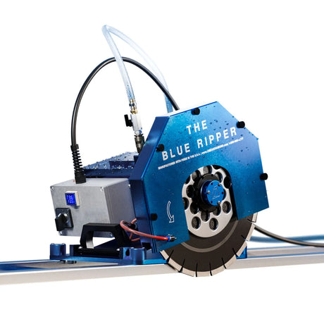 Blue Ripper Sr Rail Saw (5HP wired for 220v) - Dynamic Stone Tools