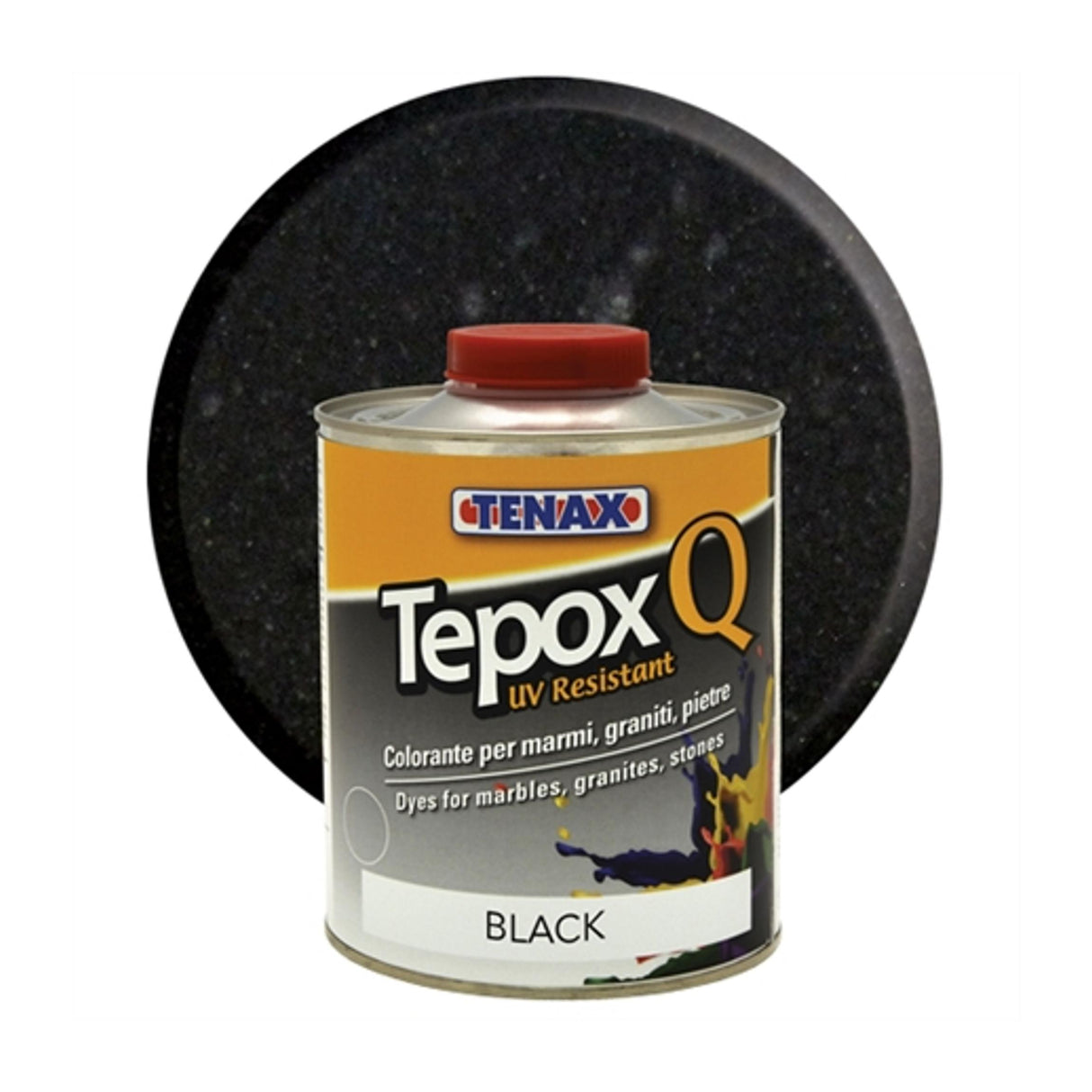 Tenax Tepox Q Black 250 mL Stone Color Match System  Indoor/Outdoor, Enhances & Color Matches Slabs