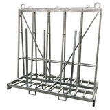 Weha Extra Tall Double-Sided A-Frame Transport Cart — 94" Tall, Steel