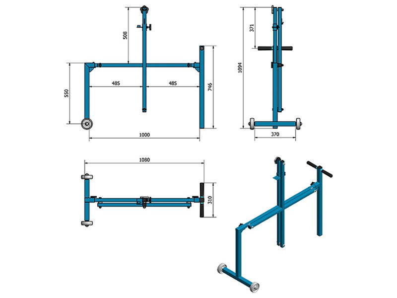 Aardwolf FCS01 Fiberglass Cutting Stand (Includes Hand Saw)