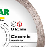 DiStar Ceramic 4.5"–5" Diamond Blade – High-Performance Tile Cutting for Ceramic & Porcelain Gres