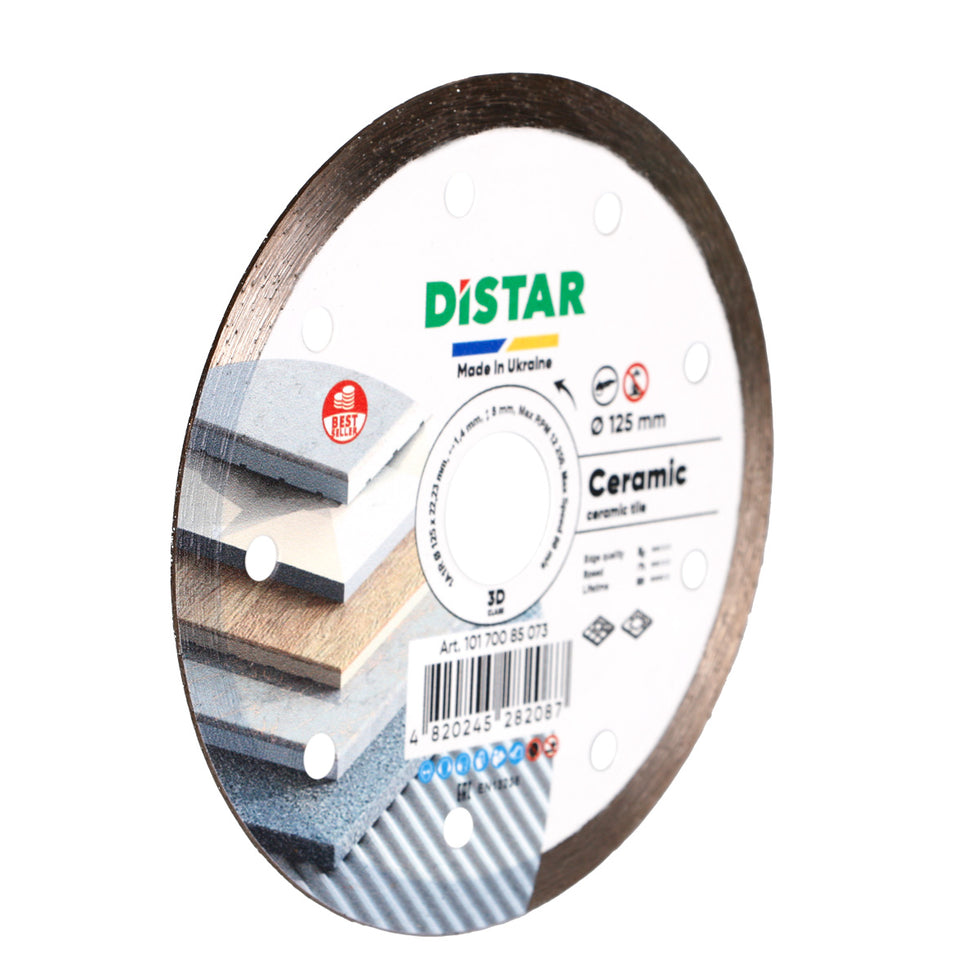 DiStar Ceramic 4.5"–5" Diamond Blade – High-Performance Tile Cutting for Ceramic & Porcelain Gres