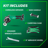 Metabo HPT 36V Cordless Brushless 6" Variable Speed Grinder (Tool-Only)