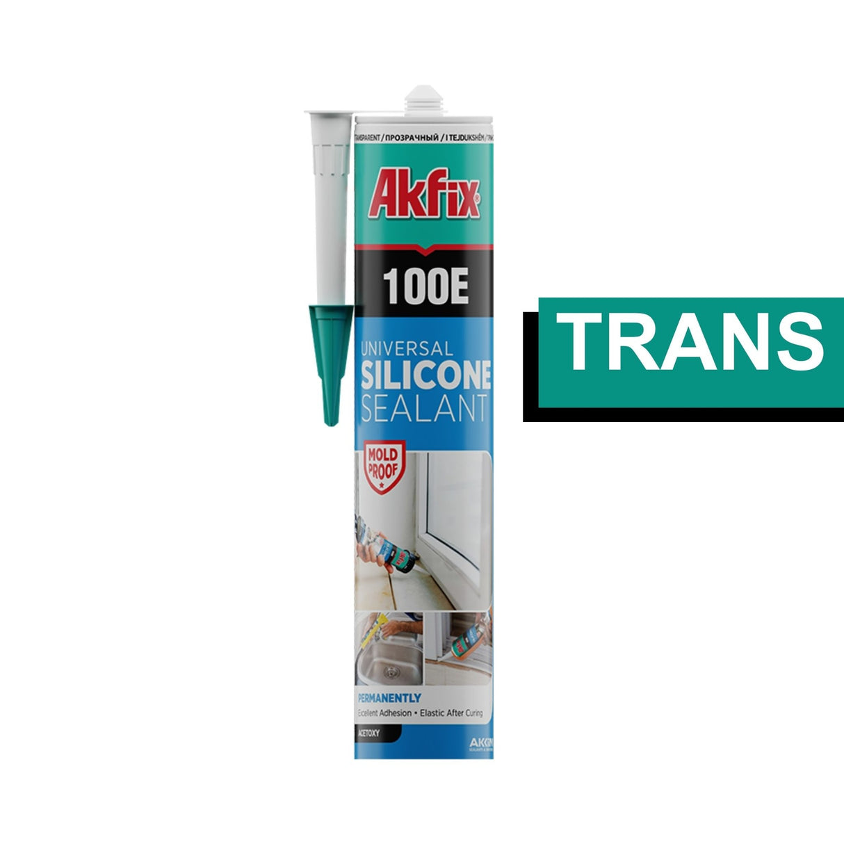 Akfix 100E Universal Silicone Sealant — Translucent